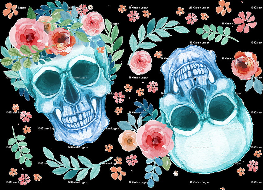 Sugar Skull - Watercolor Sugar Skull Clipart,, Coco Skull HD wallpaper