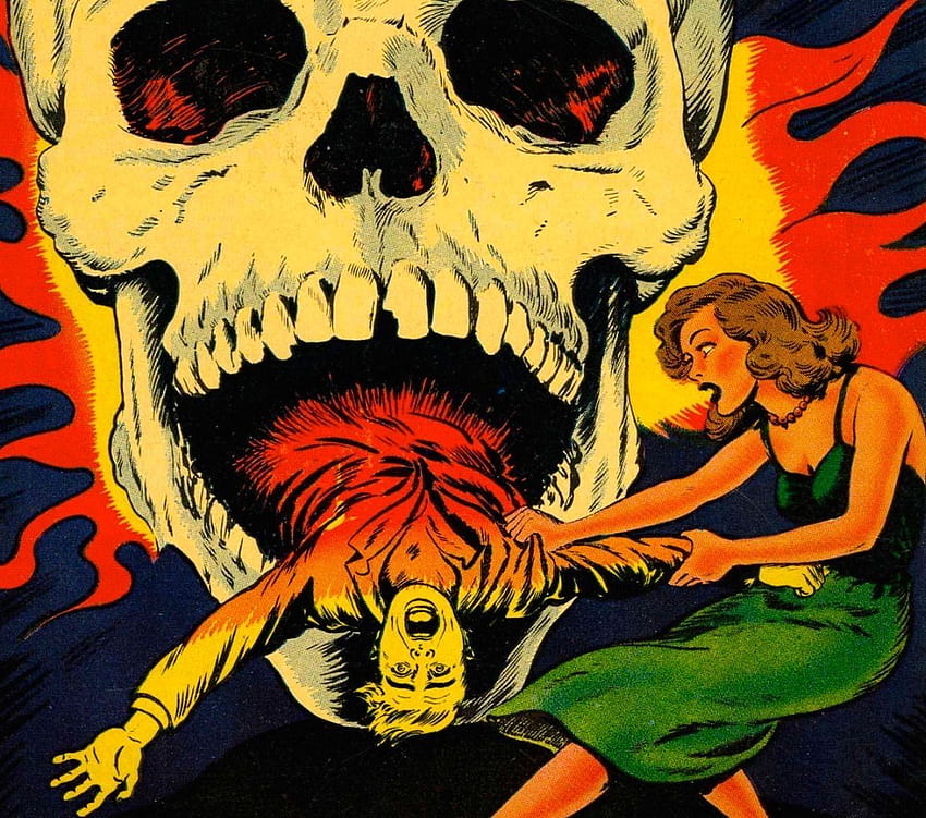 Jeanne Loves Horror, Vintage Horror Comic HD wallpaper