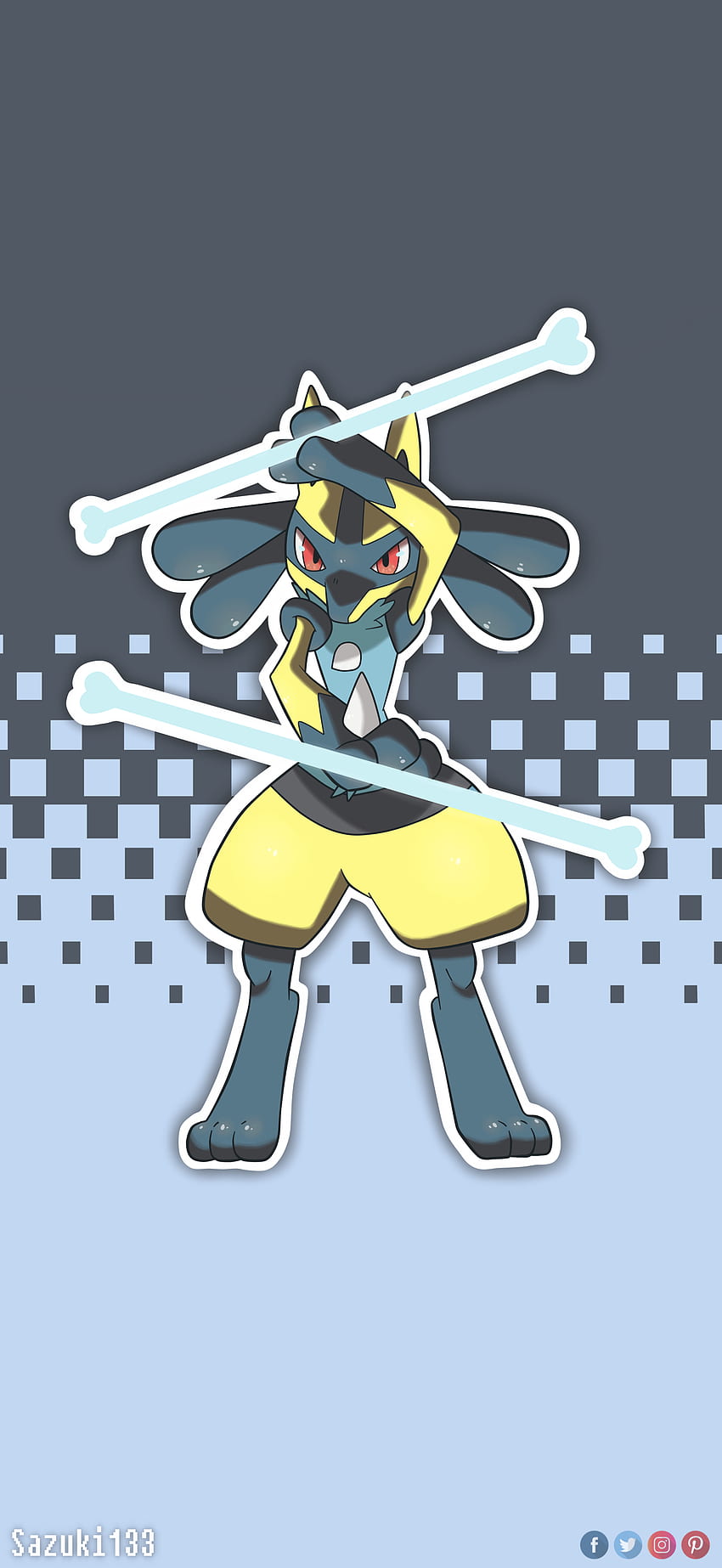 Mega Lucario Shiny  Pokemon art, Pokemon, Painting