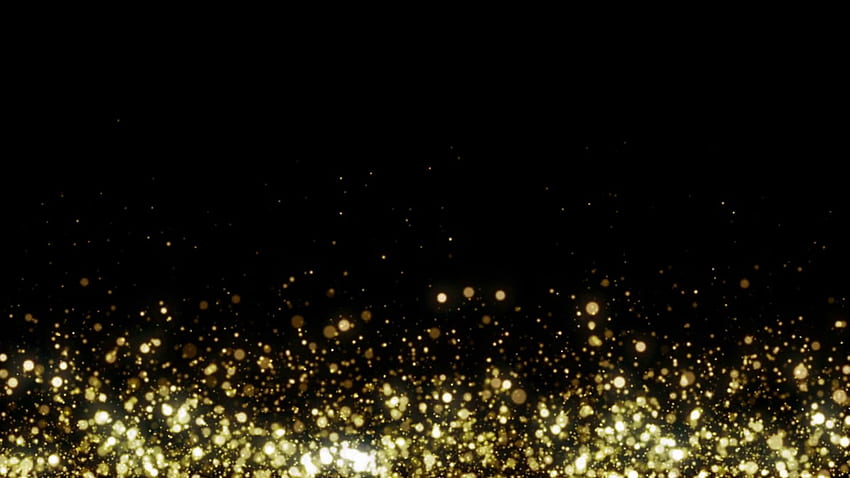 Glitter Preto Dourado papel de parede HD