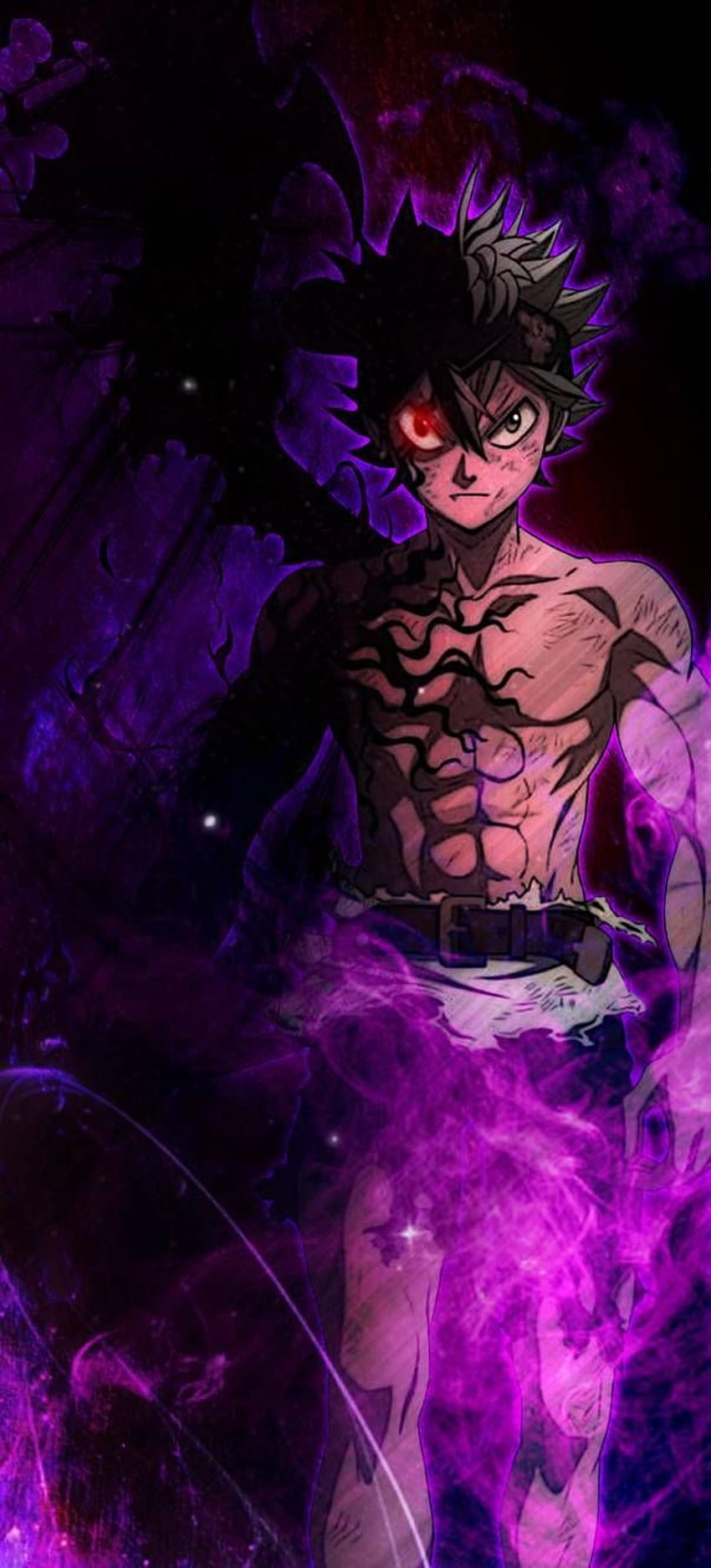 Asta demon  Black clover manga, Cool anime wallpapers, Anime background