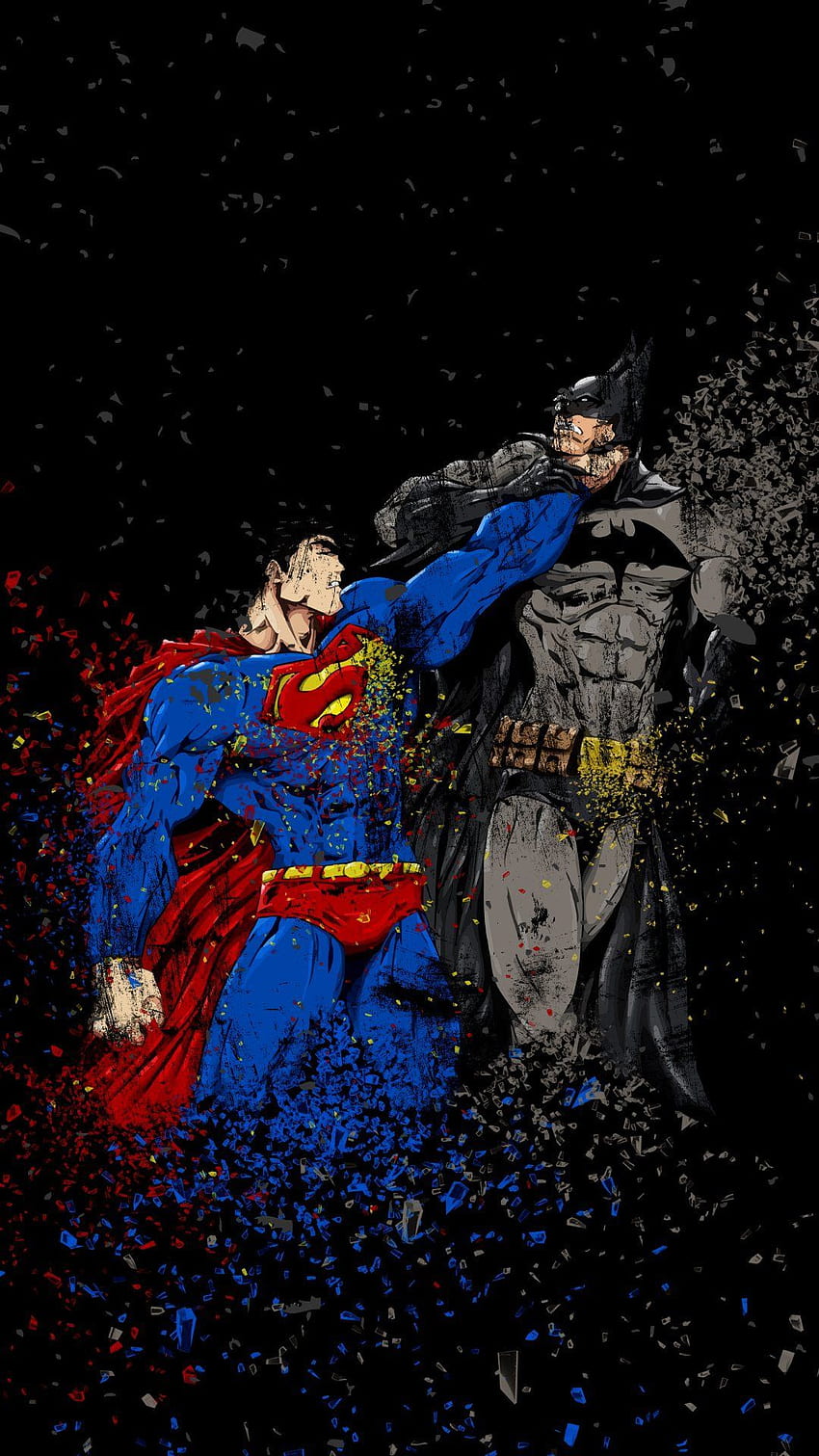 Batman Vs Superman Comic Art Top Awesome HD phone wallpaper