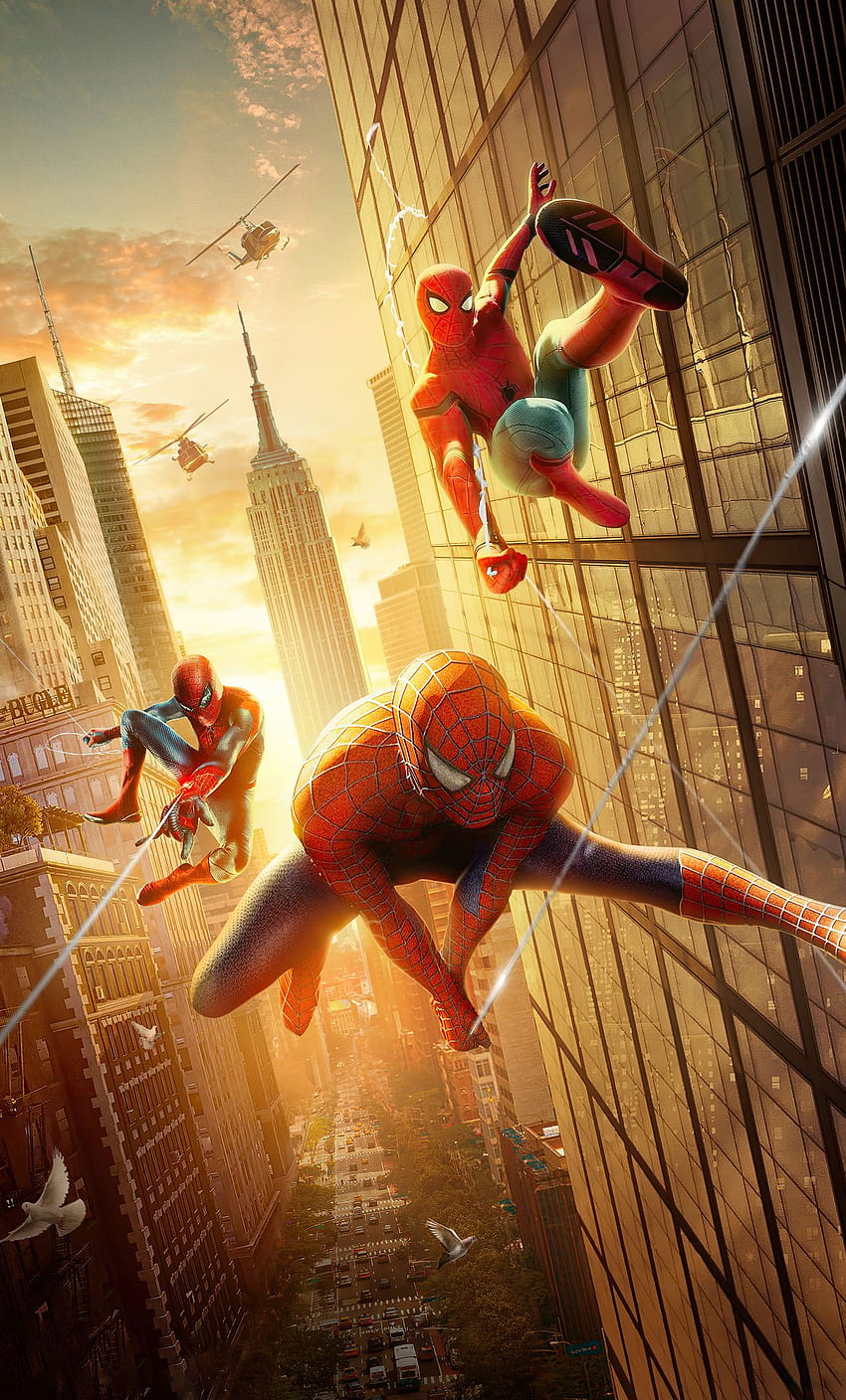 Spiderman 3 Into The Spider Verse Poster iPhone, y Spiderman No Way Home fondo de pantalla del teléfono