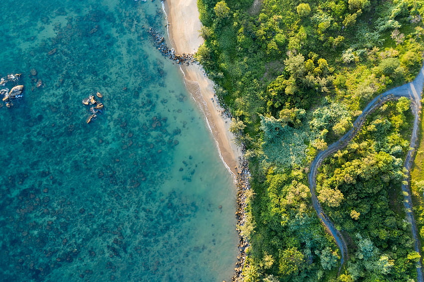 Pantai, pemandangan udara, Vietnam Wallpaper HD