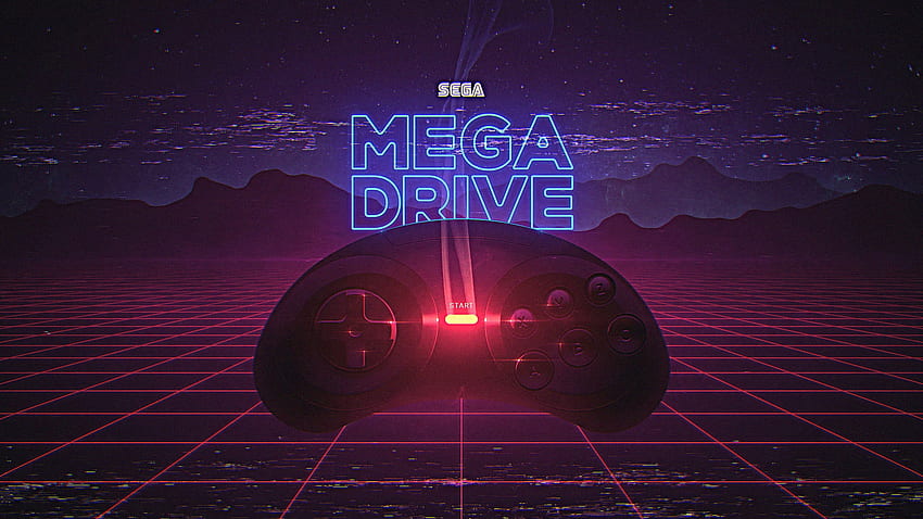 Sega Mega Drive, Retrowave, Retro Games • For You, Retro Disco HD wallpaper
