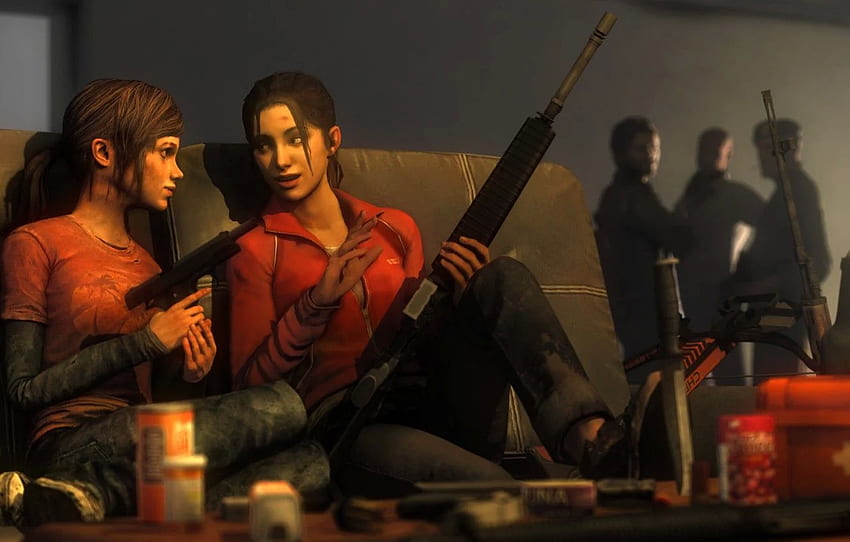 girl, gun, weapons, girl, Left 4 Dead, crossover, Zoey HD wallpaper