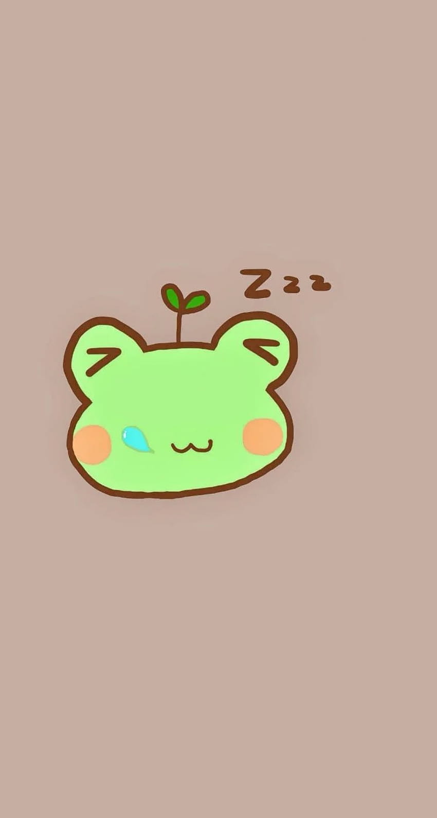 Sleeping Frog. Tap to see 8 Cartoon Sleepy Animals Zzz , Cute Frog HD phone wallpaper
