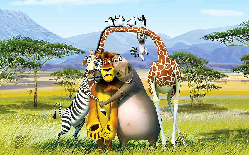 Madagaskar, Kartun Madagaskar Wallpaper HD