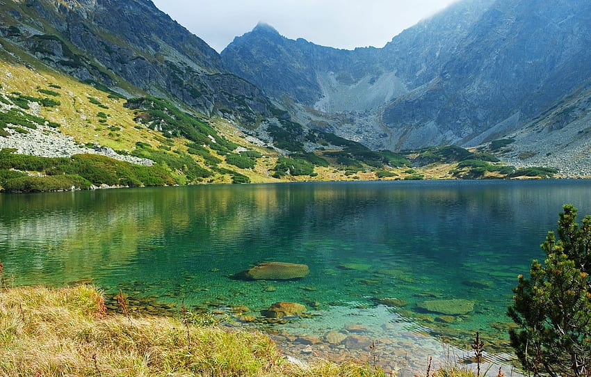 mountains, lake, , Slovakia, Slovakia, High Tatras for , section пейзажи HD wallpaper