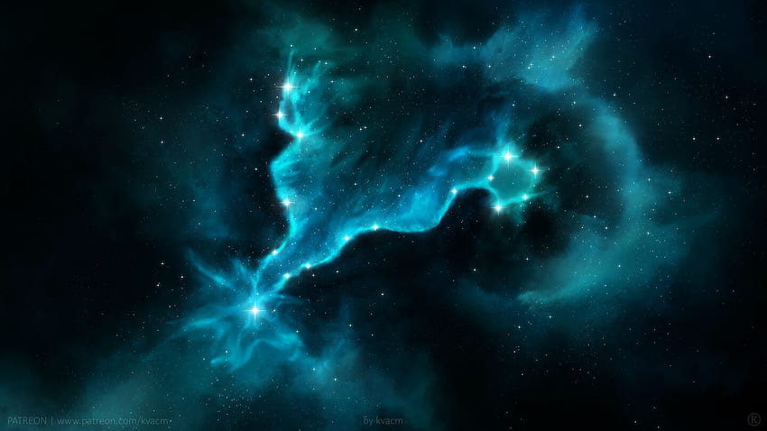 Pisces Constellation by Michal Kváč : ImaginaryStarscapes, Pisces ...