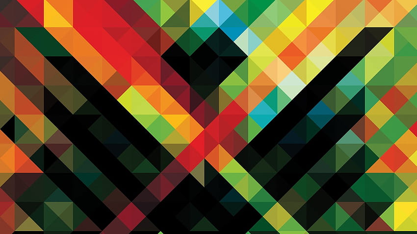 africa Hitech, Andy Gilmore, Abstract, Geometry, Colorful, Pattern, Low Poly / and Mobile Background, Geometric Colorful Abstract HD wallpaper