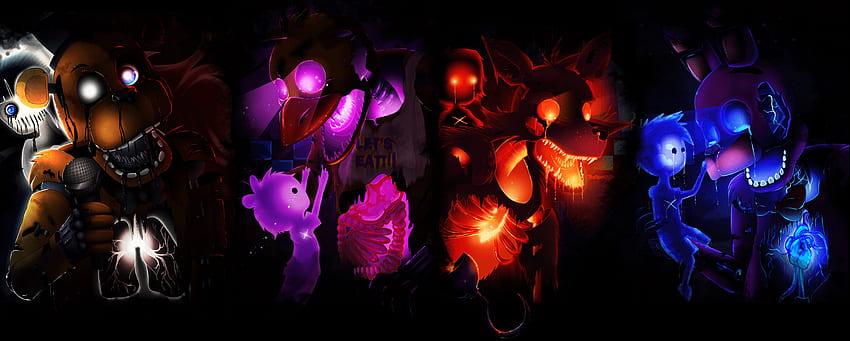 Five Nights at Freddy's 4 Retina Ultra, Nightmare Foxy papel de parede HD