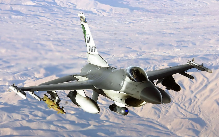 ミリタリー - ジェネラル ダイナミクス F-16 ファイティング ファルコン ミリタリー F-16 ジェット 高画質の壁紙