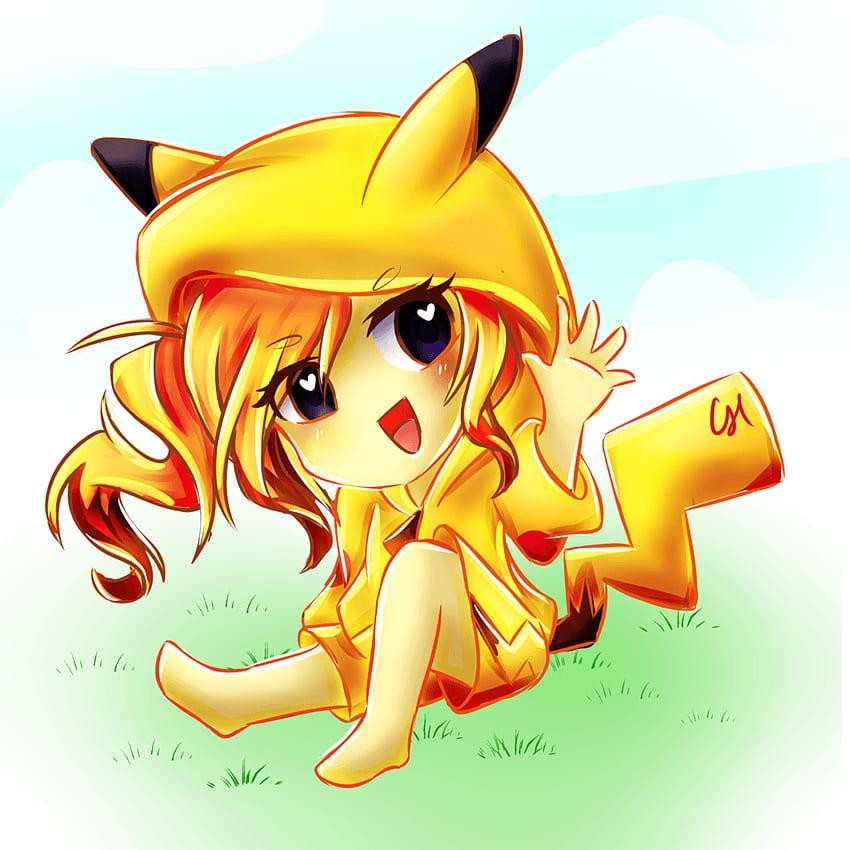 รายชื่อคำพ้องและคำตรงข้ามของคำ: kawaii pikachu girl, Cute Chibi Pokemon วอลล์เปเปอร์โทรศัพท์ HD