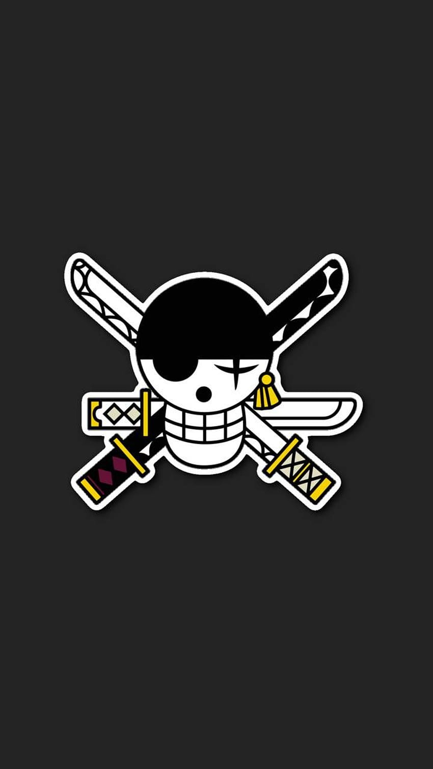 Zoro Neon, black, simple, one piece, anime, HD phone wallpaper