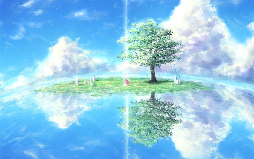 Anime Nature Background, Anime Nature Aesthetic HD wallpaper | Pxfuel