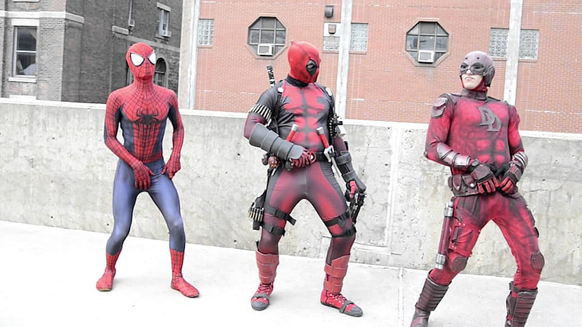 Spider Man, Daredevil And Deadpool GIF Dance Made Real HD wallpaper ...
