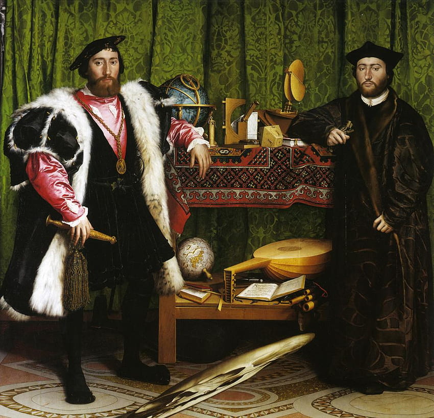 Hans Holbein the Younger. The ambassadors. 1533., ambassadors, art, tudor, german, painter, symbolism HD wallpaper