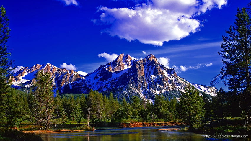 Mountain Nature Blue Sky - windows 10 HD wallpaper