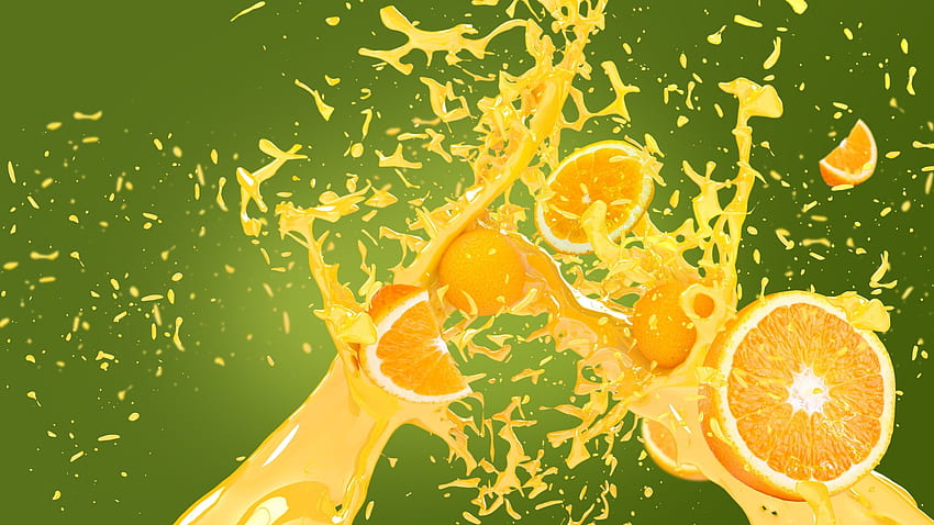 Meyve suyu Portakal meyvesi Su sıçraması Yiyecek HD duvar kağıdı