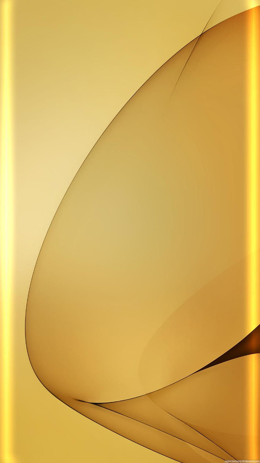 Curved Gold Stock Samsung Galaxy S7 Edge _Samsung HD phone wallpaper