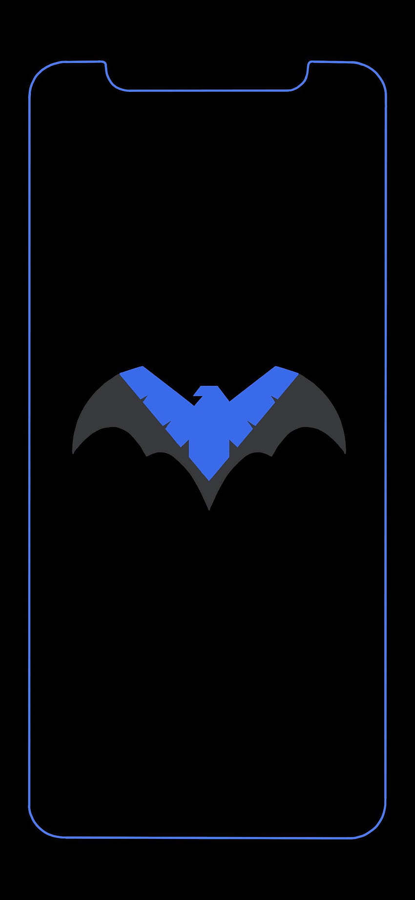 Hayran Sanatı Bu Nightwing'i en son iPhone'um için tasarladım HD telefon duvar kağıdı