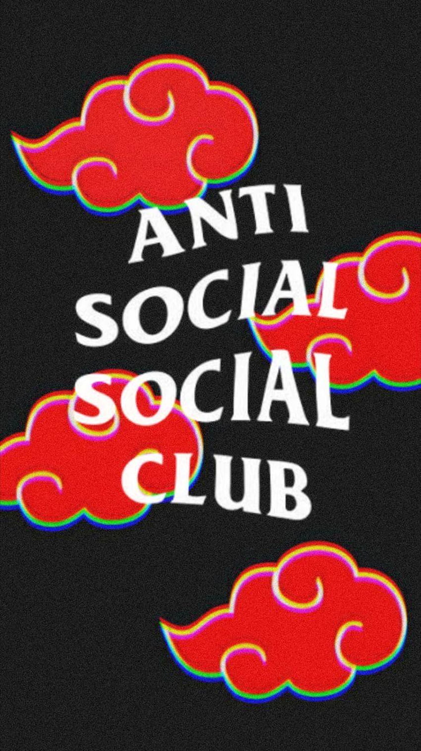 Anti Social Social Club x Akatsuki: iphone HD phone wallpaper