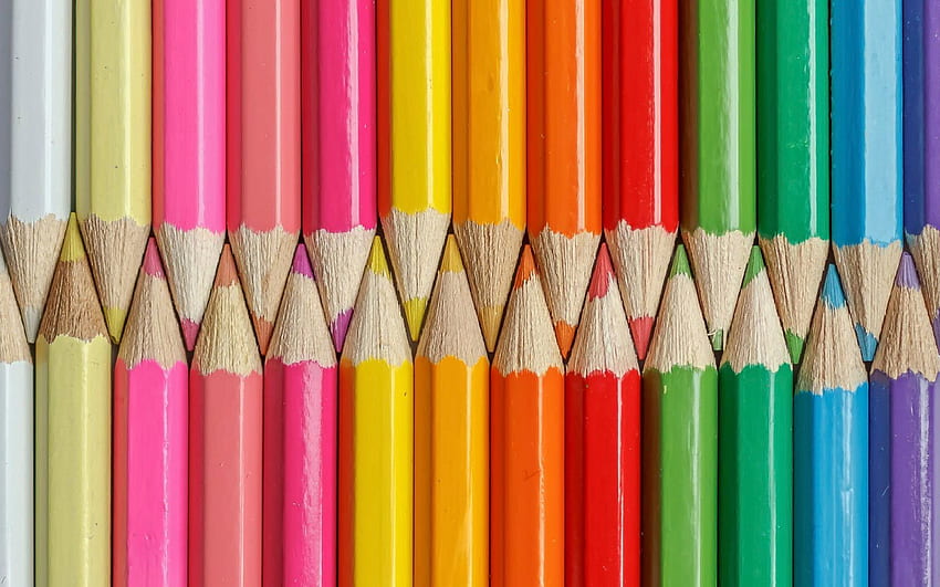 Bright, , , Colored Pencils, Color, Colors, Colour Pencils, Set HD wallpaper