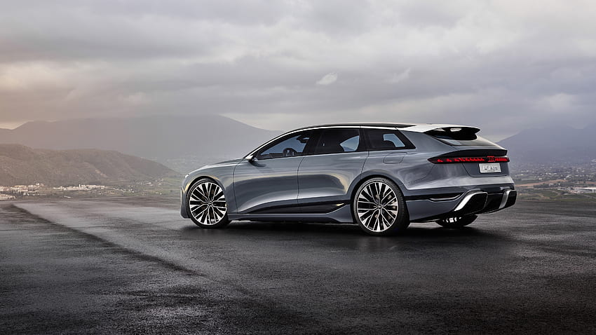 Audi A6 Avant E Tron Concept 2022 2 samochody Tapeta HD