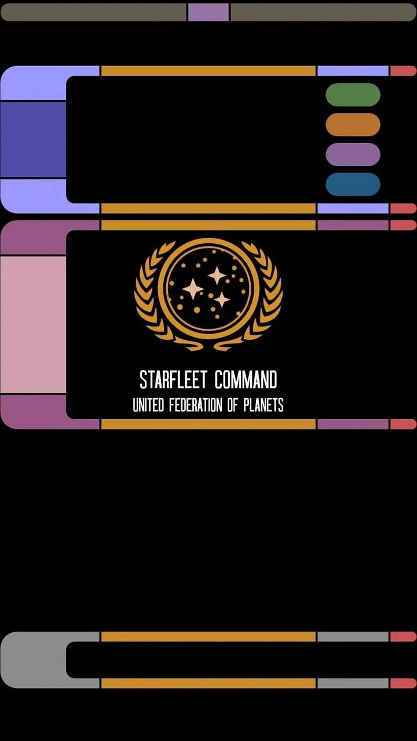 Star Trek Lcars v3, Star Trek-Konsole HD-Handy-Hintergrundbild