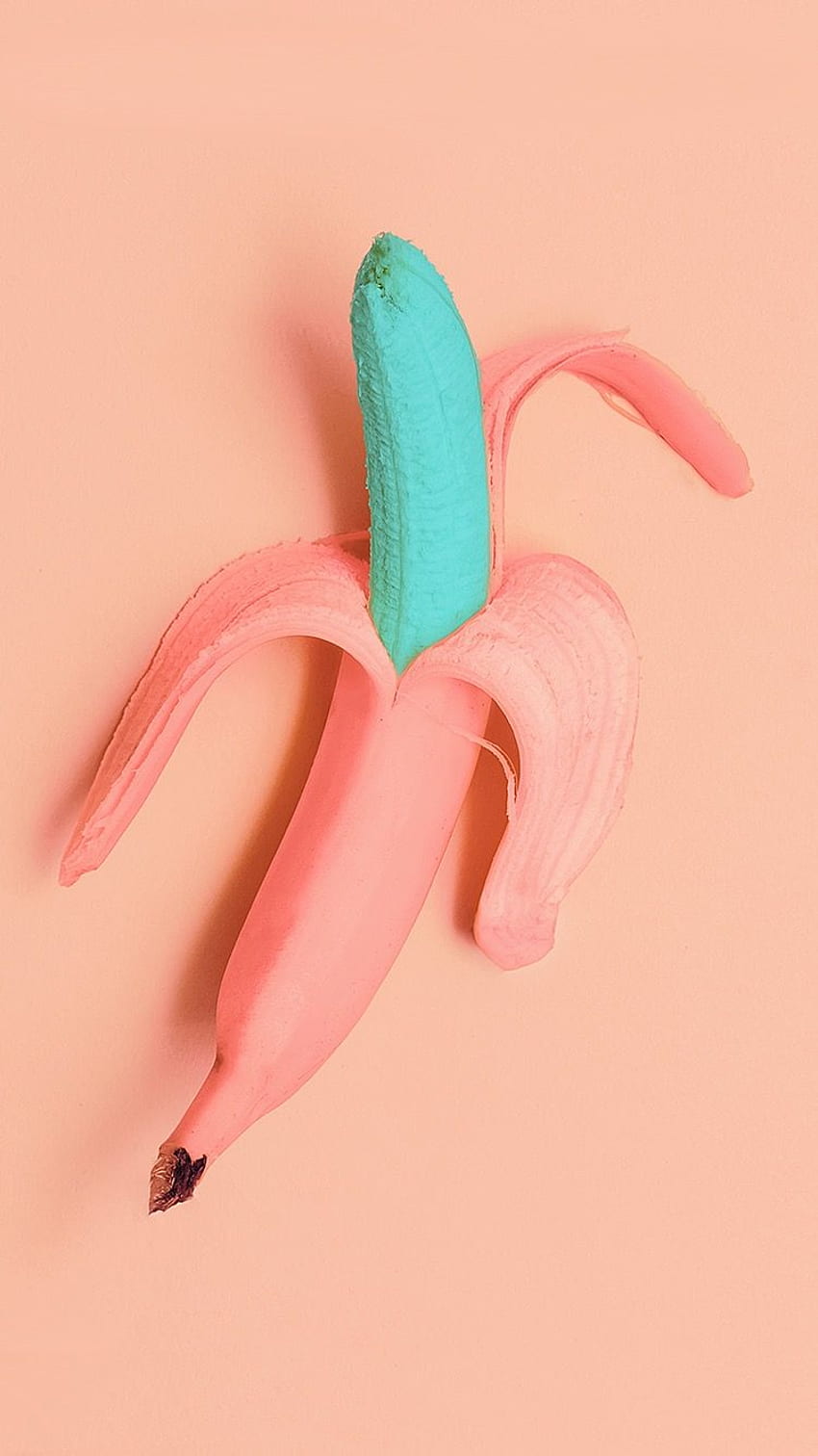 ¿Alguna vez has visto un plátano rosa y azul?. Plátano, Arte de plátano, Iphone estético fondo de pantalla del teléfono