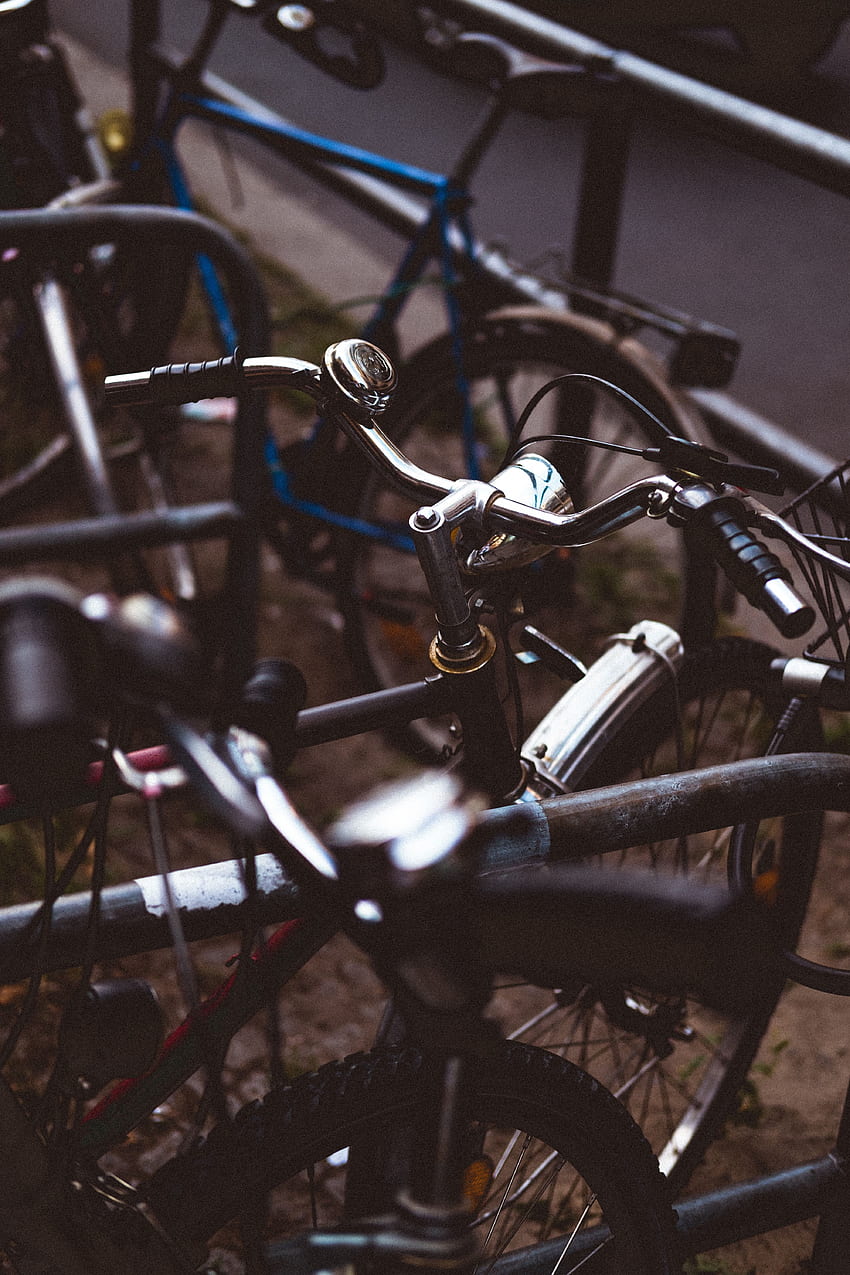 Bicycles, , , Steering Wheel, Rudder, Bicycle Parking HD phone wallpaper