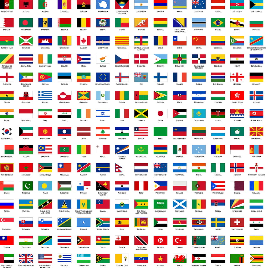 Flagi świata bogatego i Tapeta na telefon HD
