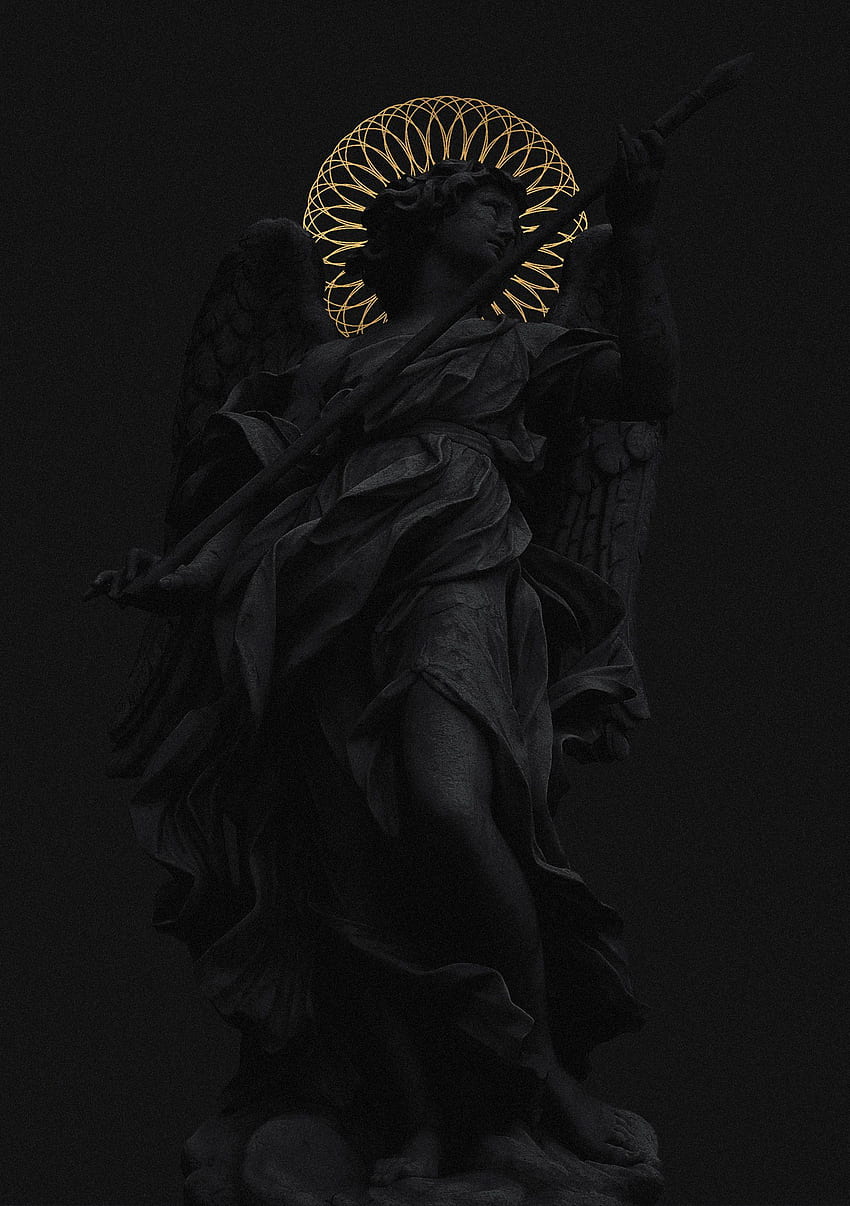 Dark Digital Art of Billelis. Digital illustration, Black, gold, Heykel HD phone wallpaper
