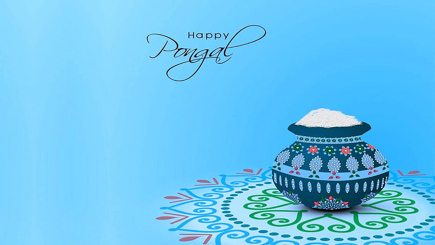 Happy Pongal Festival Background HD wallpaper
