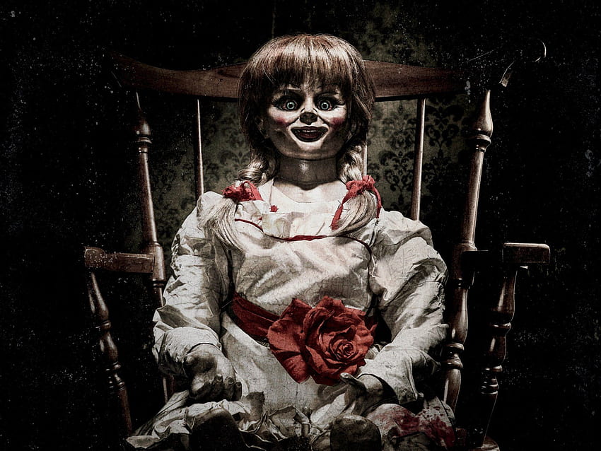 Annabelle and Background, Creepy Doll HD wallpaper