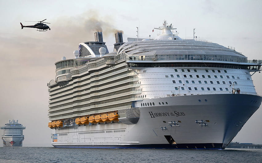 Harmony of the Seas, Royal Caribbean International, круизен кораб, луксозен кораб, круизен кораб Oasis за с резолюция . Високо качество HD тапет