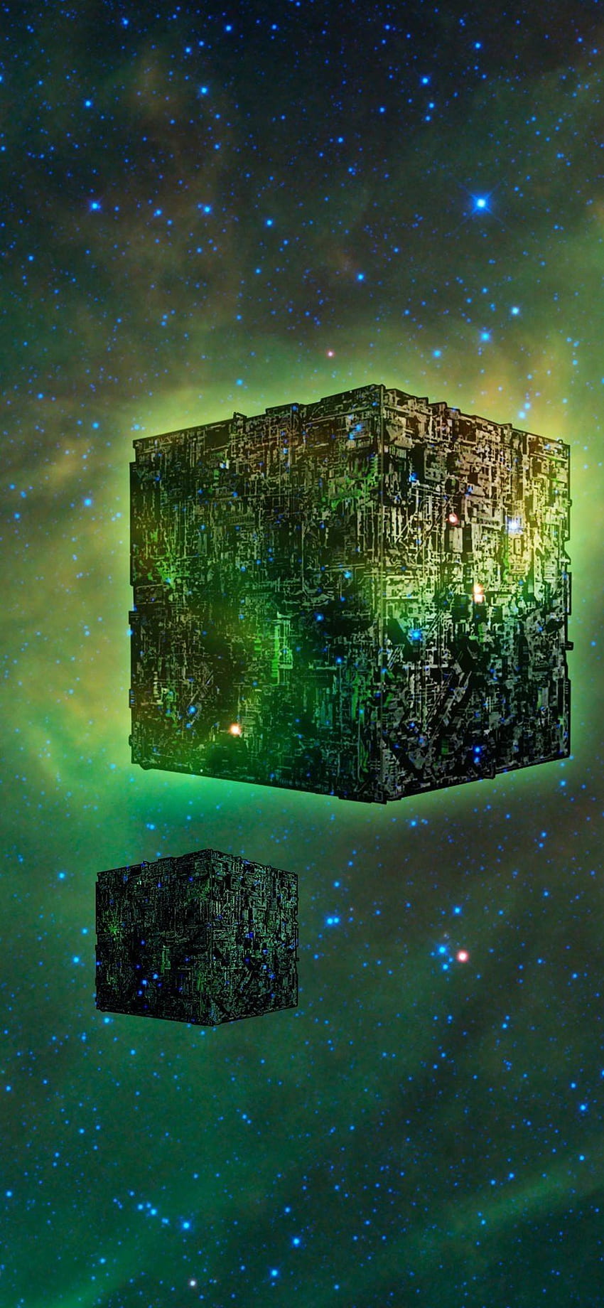 Borg Cube iPhone. Стар трек , борг на Стар трек HD тапет за телефон