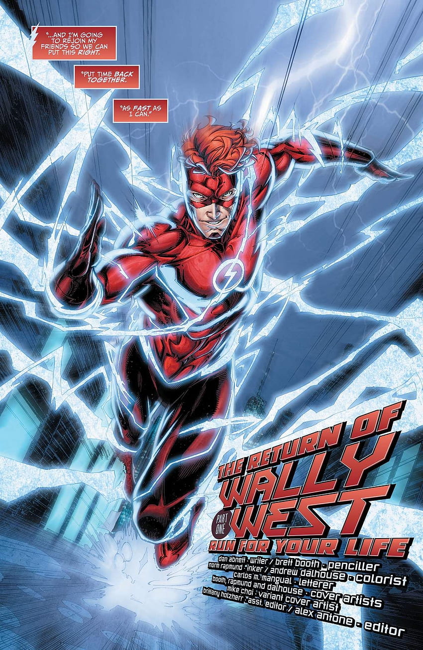 Titans - El Retorno de Wally West. Flash comics, Wally west, Kid flash, Wally West Rebirth HD phone wallpaper