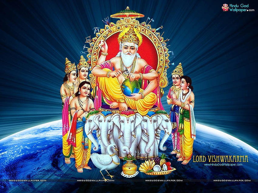 Lord Vishwakarma HD-Hintergrundbild