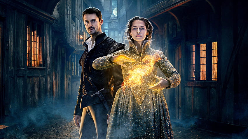 A Discovery of Witches (2018 - 2022), teresa palmer, man, girl, vampire, actress, matthew de clairmont, matthew goode, woman, tv series, fantasy, diana bishop, magical, couple, a discovery of witches, actor HD wallpaper