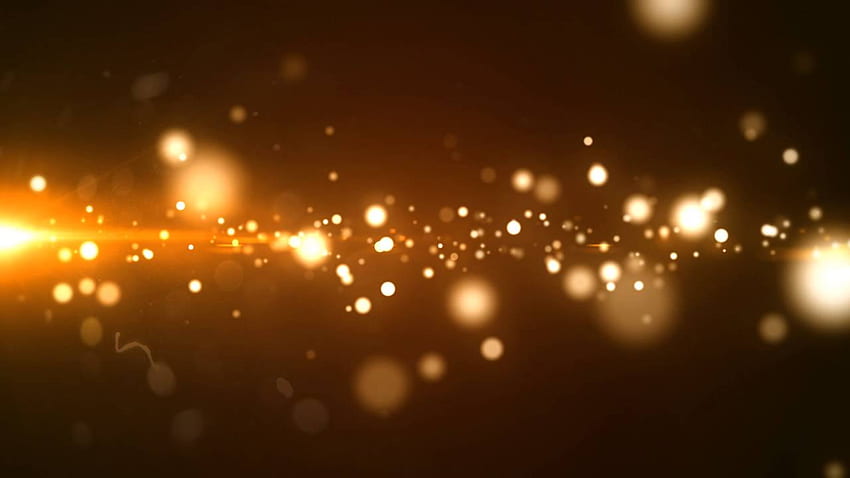 Glowing Golden Particle () : Ruchoma grafika, złote cząsteczki Tapeta HD