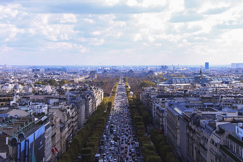パリ, 都市, 都市, フランス, 見通し, 見通し 高画質の壁紙