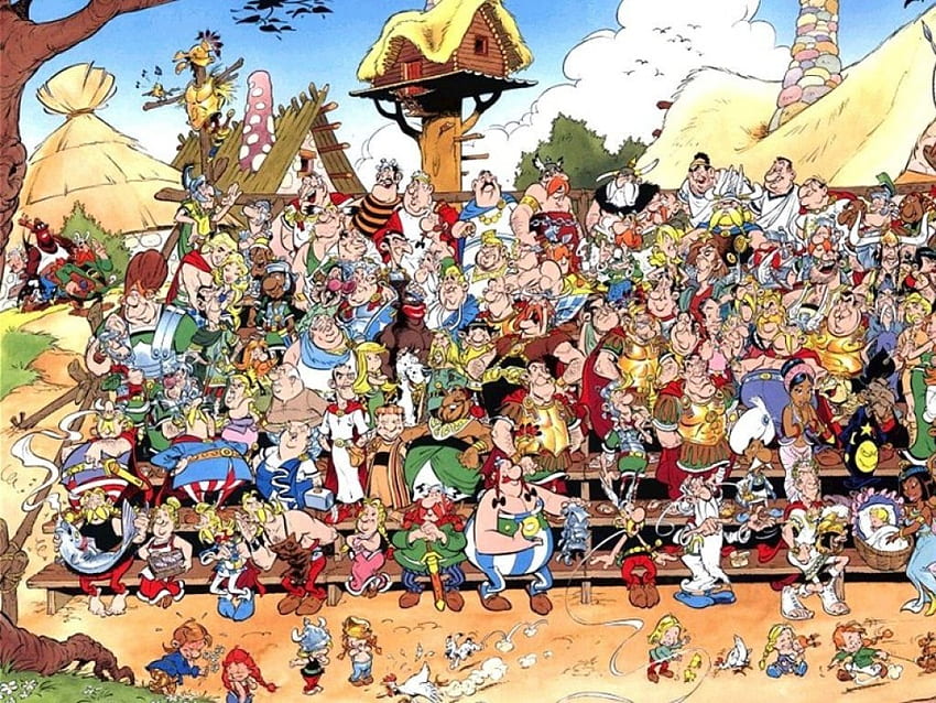 Asterix and Obelix, animations, animation, cartoon, cartoons HD wallpaper