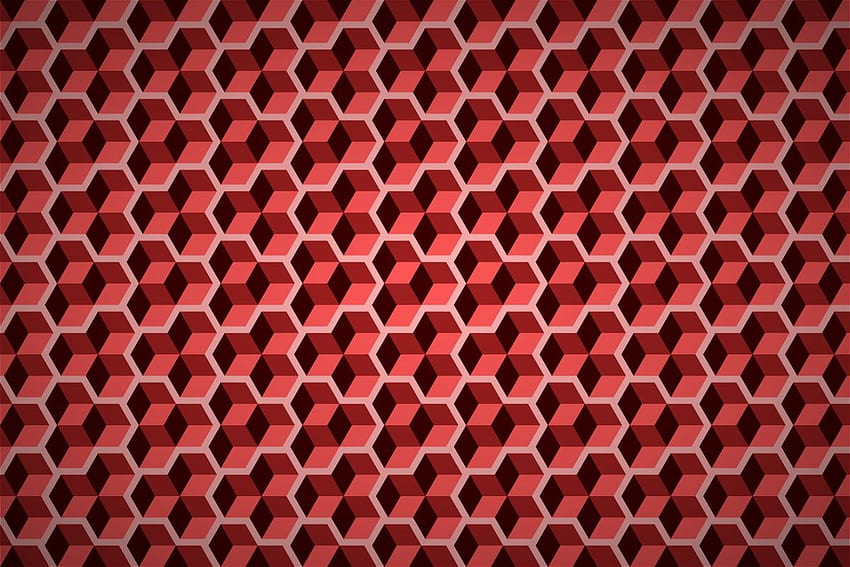 geometric cubes patterns, Heart Geometry HD wallpaper