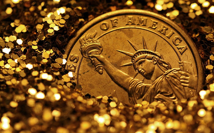 Gold Coins, Gold Bullion HD wallpaper