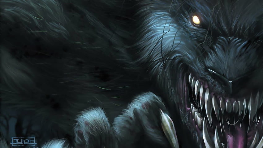 Badass - Werewolf - & Background HD wallpaper