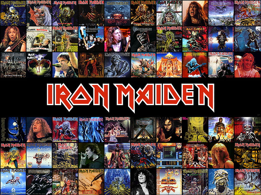 Layne Staley Iron Maiden History Collage HD wallpaper