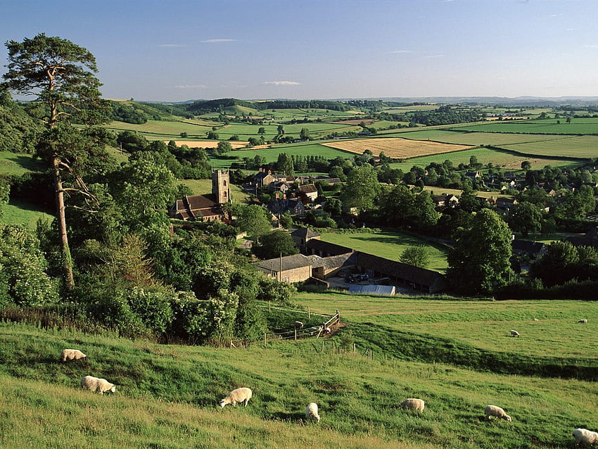 Village . - 912966. Somerset england, England countryside, English countryside HD wallpaper