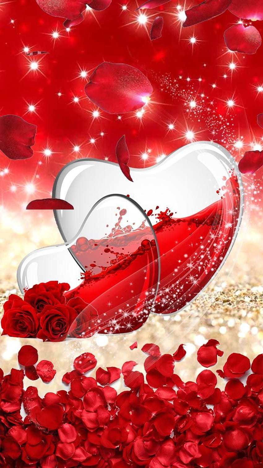 Ich liebe dich, Herz Rose HD-Handy-Hintergrundbild